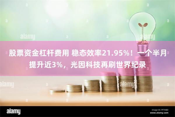 股票资金杠杆费用 稳态效率21.95%！一个半月提升近3%，光因科技再刷世界纪录