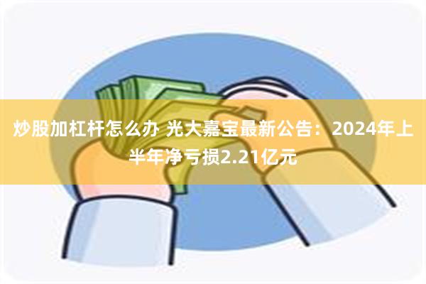 炒股加杠杆怎么办 光大嘉宝最新公告：2024年上半年净亏损2.21亿元