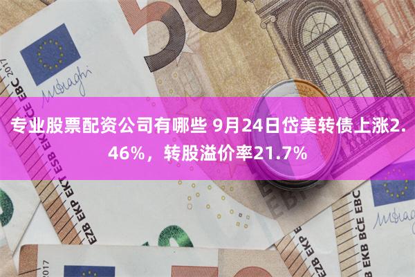 专业股票配资公司有哪些 9月24日岱美转债上涨2.46%，转股溢价率21.7%