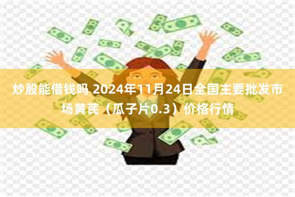 炒股能借钱吗 2024年11月24日全国主要批发市场黄芪（瓜子片0.3）价格行情